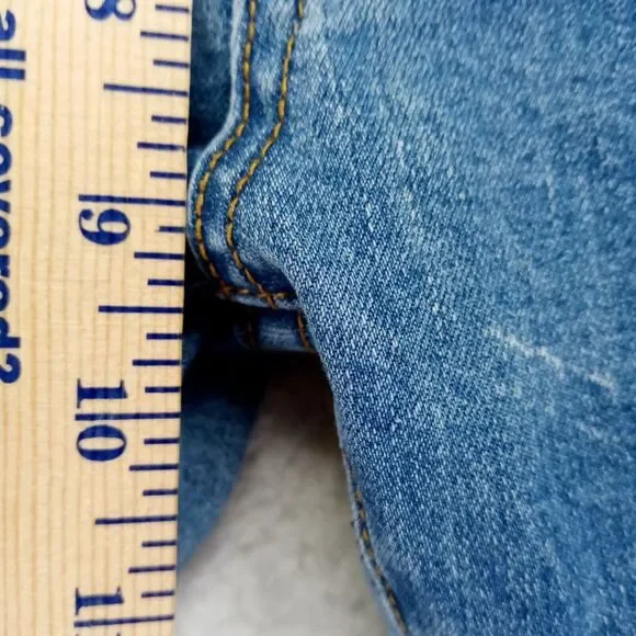 MacKeen Jeans Mk‎ 200 ORT Mens 36x33 Blue Distressed Denim Button Fly Stretch